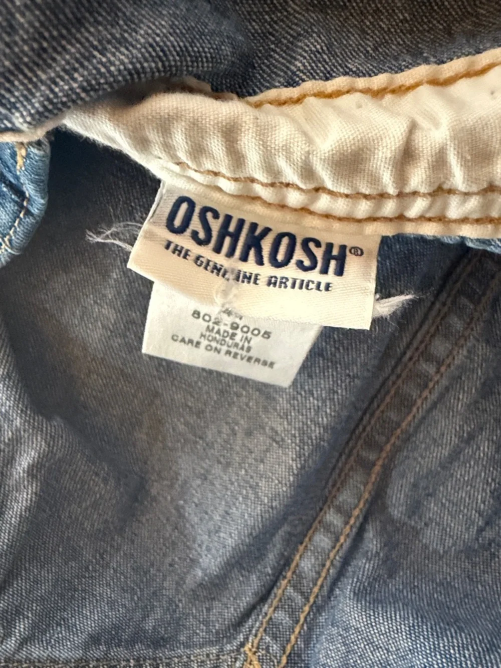 Vintage OshKosh B'Gosh Denim Bib Overalls 4T‎ Genuine Article 90s Girls
